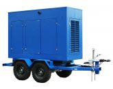 ТСС ЭД-240-Т400-2РПМ9 в погодозащитном кожухе на прицепе с АВР